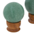 Green quartz balls, 'Happy Hope' (pair) - Green quartz balls (Pair) (image 2d) thumbail