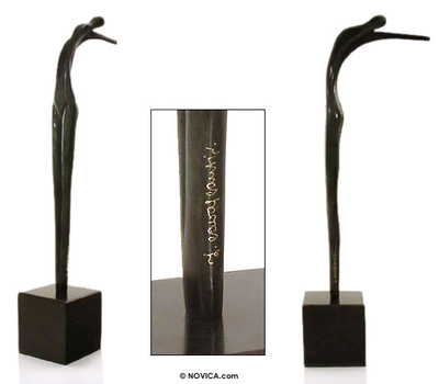 Bronze sculpture, 'Seduction' - Bronze sculpture