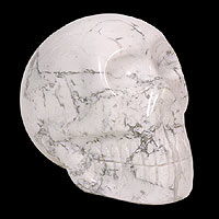 Howlith-Statuette, „Mystic Skull“