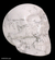 Howlite statuette, 'Mystic Skull' - Howlite statuette