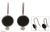 Pearl and onyx dangle earrings, 'Mystical Night' - Pearl and onyx dangle earrings (image 2) thumbail