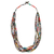 Long necklace, 'Rainbow Paths' - Hand Made Recycled Paper Long Necklace thumbail