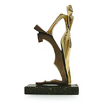 Bronze sculpture, 'Caresses' - Bronze sculpture