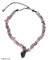 Amethyst and citrine necklace, 'Lilac World' - Amethyst and citrine necklace