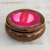 Cedar and agate jewelry box, 'Rose' - Cedar and agate jewellery box (image 2) thumbail