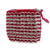 Soda pop-top coin purse, 'Fuchsia Style' - Handcrafted Brazilian Recycled Aluminum Coin Purse 