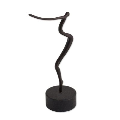 Bronze sculpture, 'Shining Ballerina' - Bronze sculpture
