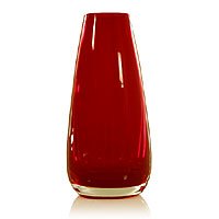 Handblown art glass vase, Ember