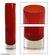Handblown art glass vase, 'Scarlet Column' - Murano Inspired Glass Vase from Brazil thumbail