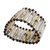 Recycled paper bracelet, 'The News is White' - Recycled Paper Wristband Bracelet thumbail