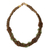 Peridot and palm necklace, 'Brazil Braid' - Unique Brazilian Palm and Peridot Necklace