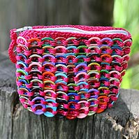 Featured review for Soda pop-top coin purse, Hot Pink Confetti