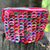 Soda pop-top coin purse, 'Hot Pink Confetti' - Aluminum Recycled Coin Purse (image 2) thumbail