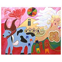 Red Or Pink Paintings From Brazil