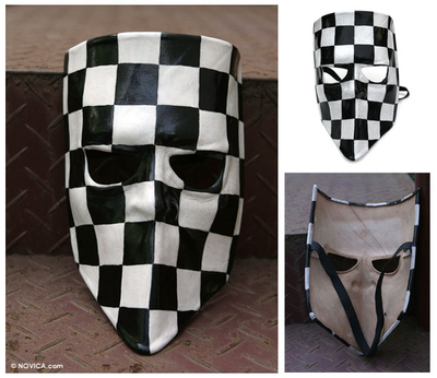 Leather mask, 'Bautta' - Leather mask