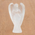estatuilla de cuarzo - Escultura de cuarzo brasileño hecha a mano.