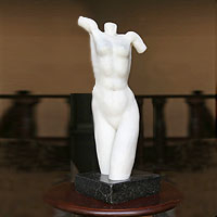 Marble resin sculpture, 'Nude' - Marble resin sculpture