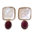 Gold and pearl earrings, 'Excellence' - Gold and pearl earrings