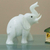 Calcite statuette, 'Royal White Elephant' - Calcite statuette (image 2) thumbail