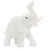 Calcite statuette, 'Royal White Elephant' - Calcite statuette thumbail