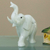 Calcite statuette, 'Royal White Elephant' - Calcite statuette (image 2b) thumbail