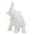 Calcite statuette, 'Royal White Elephant' - Calcite statuette