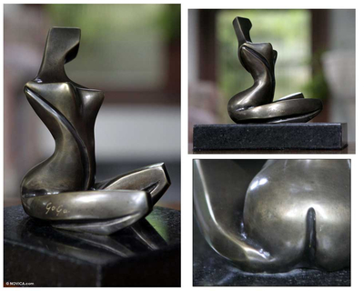 Bronze sculpture, 'African Heritage' - Bronze sculpture