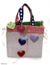 Cotton handbag, 'Candy Hearts' - Cotton handbag