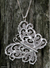 Long necklace, 'Gossamer Butterfly' - Long necklace