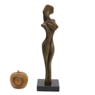 Bronze sculpture, 'A Woman's Elegance' - Bronze sculpture