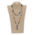Quartz and sodalite long necklace, 'Recycling Rainbows' - Recycled Paper and Gemstone Y Necklace (image 2j) thumbail