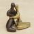 Bronze sculptures, 'In Love' (pair) - Modern Bronze Sculpture from Brazil (Pair) (image 2) thumbail