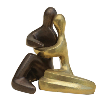 Bronzeskulpturen, (Paar) - Moderne Bronzeskulptur aus Brasilien (Paar)