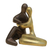 Bronze sculptures, 'In Love' (pair) - Modern Bronze Sculpture from Brazil (Pair) (image 2g) thumbail