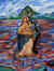 'Our Lady of Succour' - Religious Oil Painting from Brazil