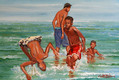 'Summer Game' - Acrylic Fine Art Painting
