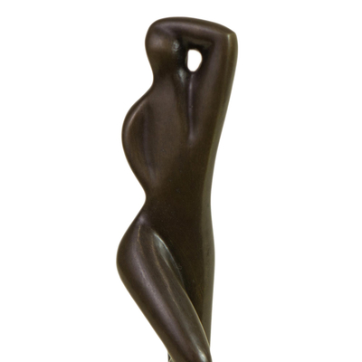 Bronze sculpture, 'Sunbather III' - Bronze sculpture