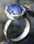 Sodalite cocktail ring, 'Medieval Crown' - Sodalite cocktail ring