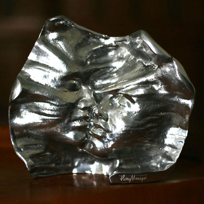 Aluminum sculpture, The Kiss