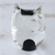 Handblown art glass paperweight, 'Black Crystal Owl' - Murano Inspired Glass Handblown Paperweight (image 2b) thumbail