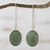 Green quartz dangle earrings, 'Cool Glade' - Green quartz dangle earrings