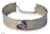 Amethyst cuff bracelet, 'Dabih Star' - Amethyst and Sterling Silver Brazilian Cuff Bracelet