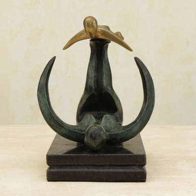 Bronze sculptures, 'I'm a Little Bird'  - Bronze sculptures