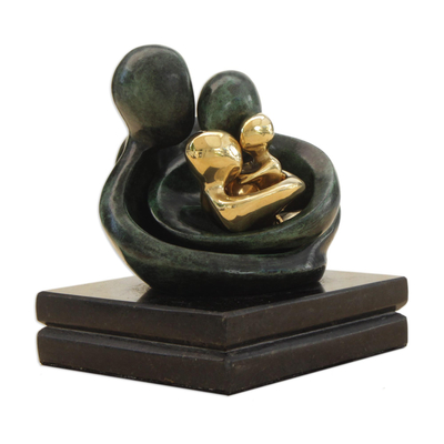 Bronze sculptures, 'A Family's Love' (set of 4) - Bronze sculptures (Set of 4)