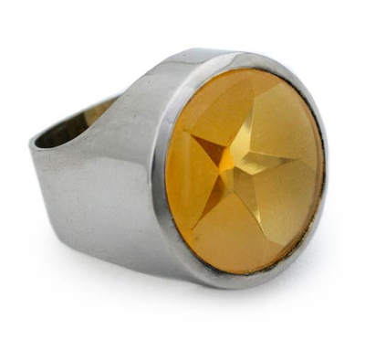 Citrine cocktail ring, 'Star of Venus' - Citrine cocktail ring