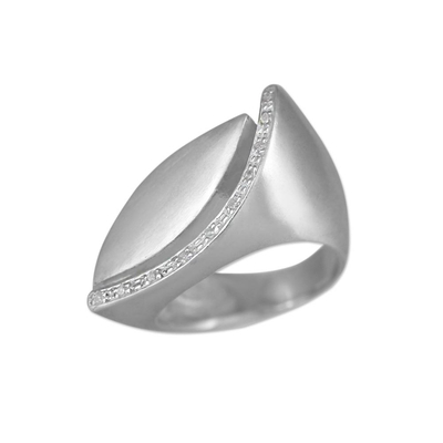 Sterling silver cocktail ring, 'Splendor' - Sterling silver cocktail ring