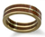 Gold band ring, 'The Race' - Gold band ring