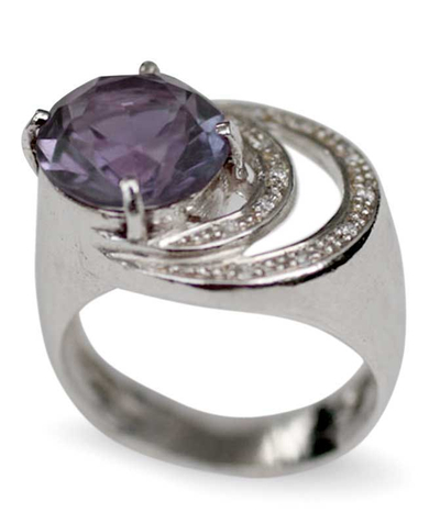 Amethyst cocktail ring, 'Tantalize' - Amethyst cocktail ring