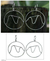 Sterling silver dangle earrings, 'Sugarloaf Circle' - Sterling silver dangle earrings