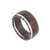 Men's sterling silver band ring, 'Rainforest Adventure' - Men's Sterling Silver and Wood Band Ring (image 2a) thumbail
